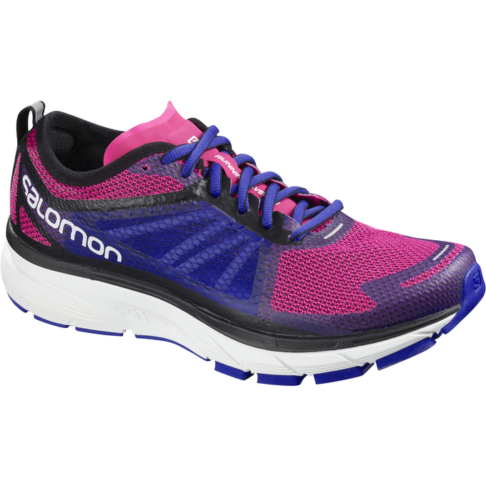 Salomon Israel SONIC RA W - Womens Running Shoes - Pink/Blue (XWAN-25416)